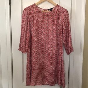 Red Patterned As U Wish Tunic Dress
